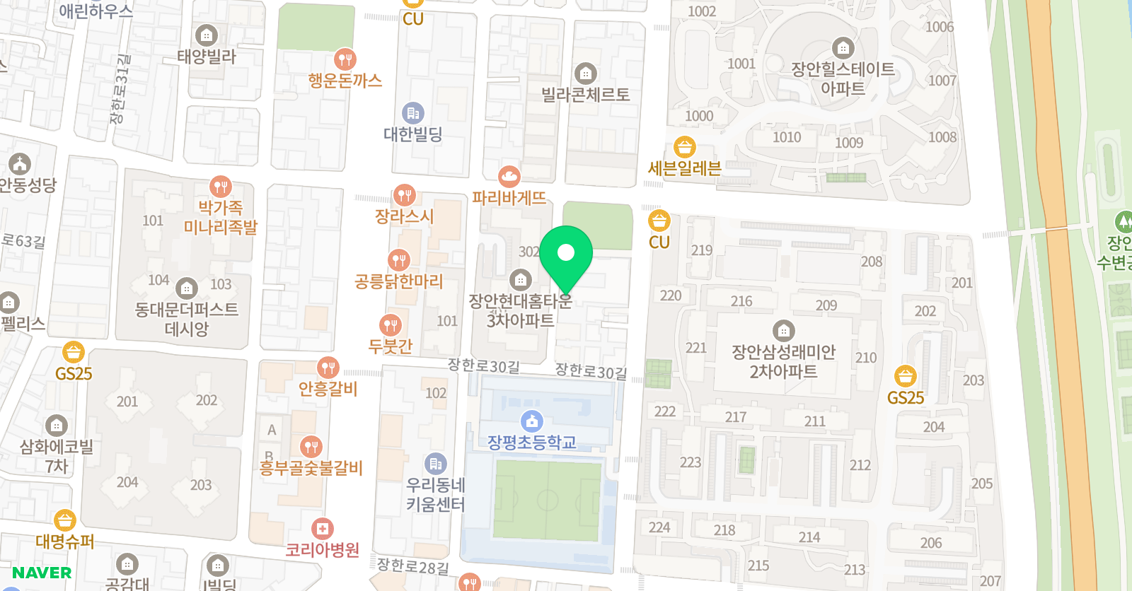 대한키즈스윔스쿨 동대문캠퍼스 위치