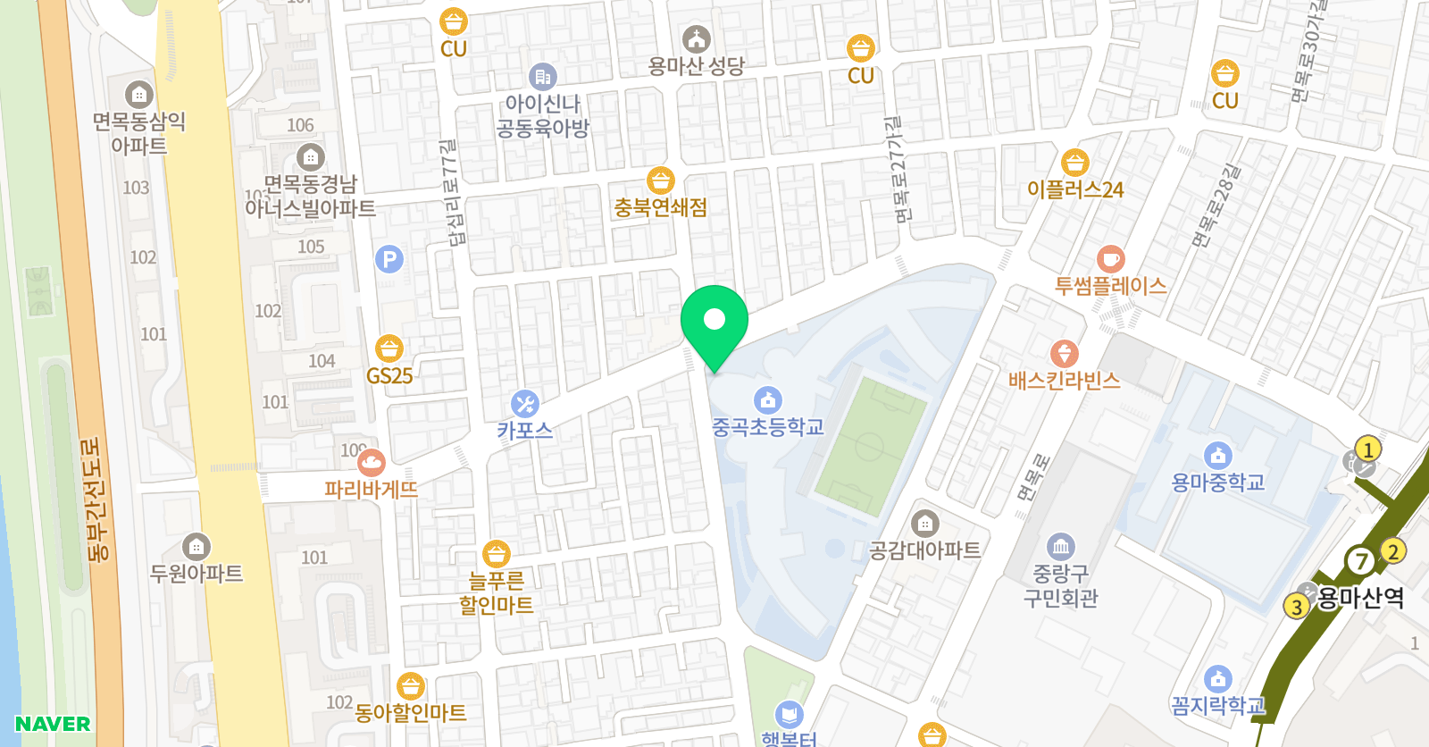 Funny 어린이수영 위치