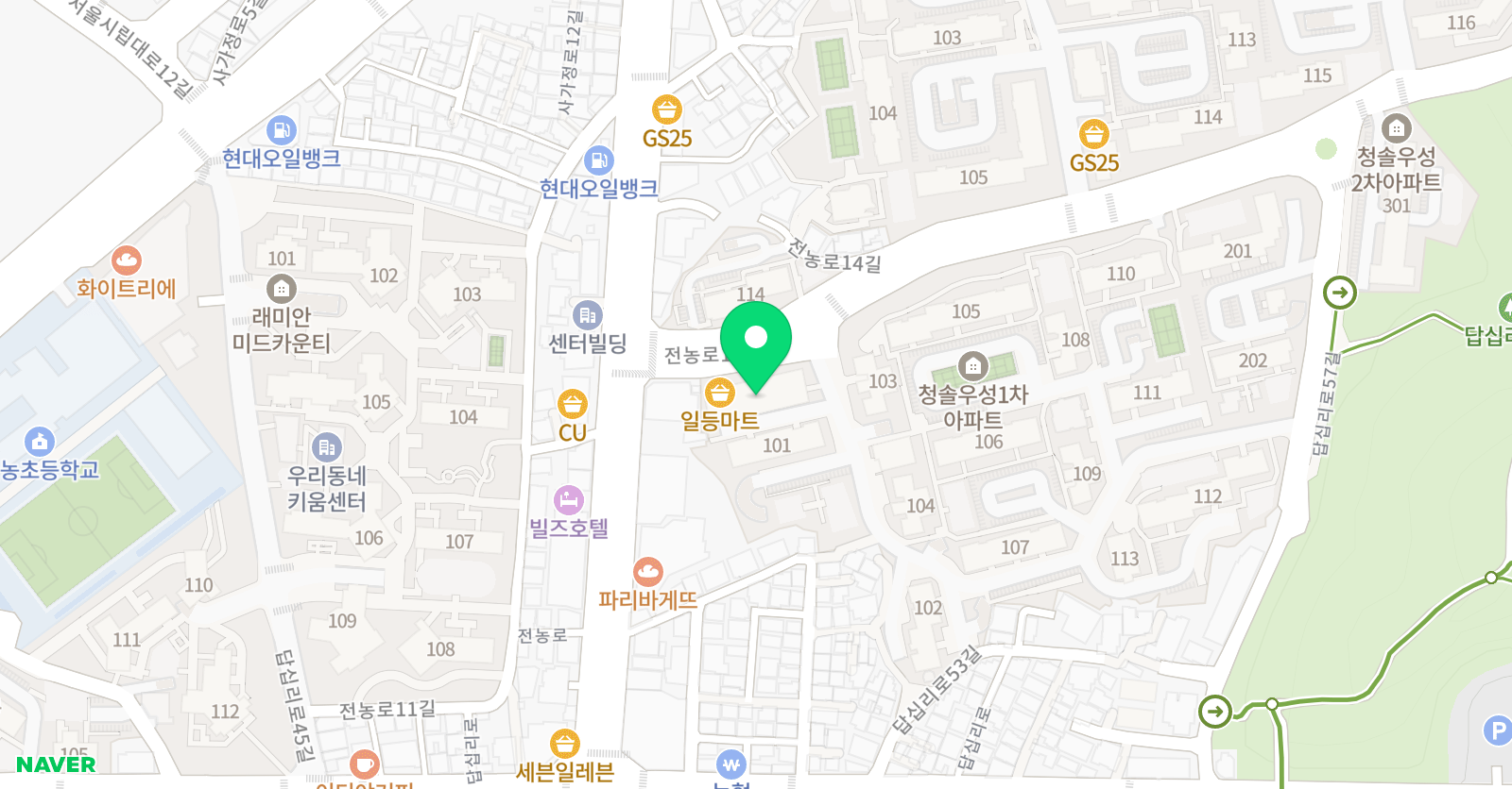 e해법 수학 답십리더베스트 수학 위치