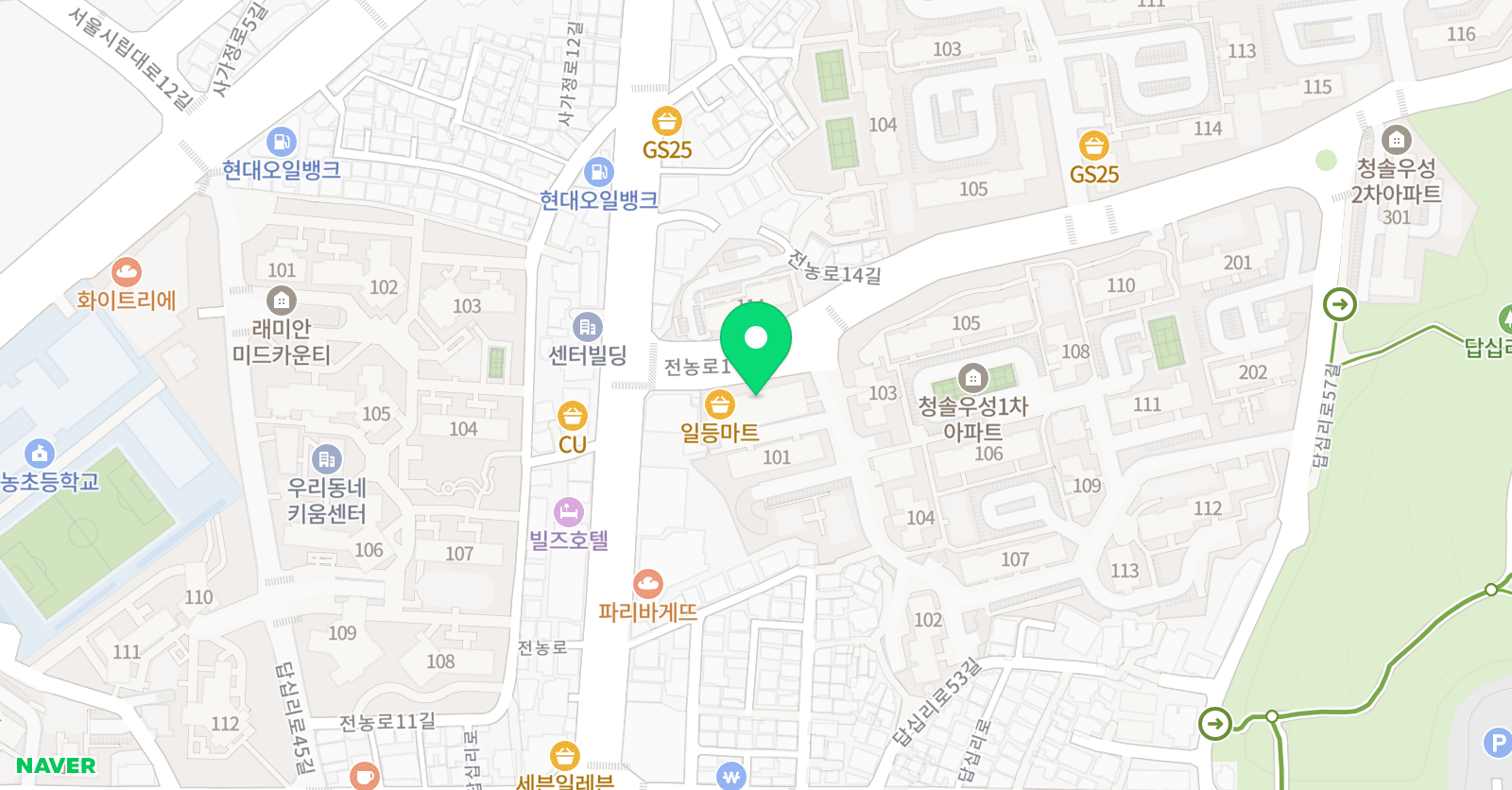 딥독 융합논술 2관 학원 위치