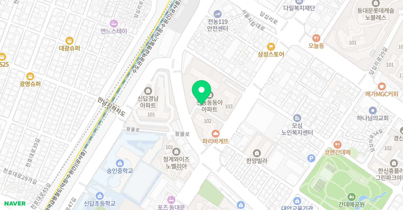 샤인 미술 위치