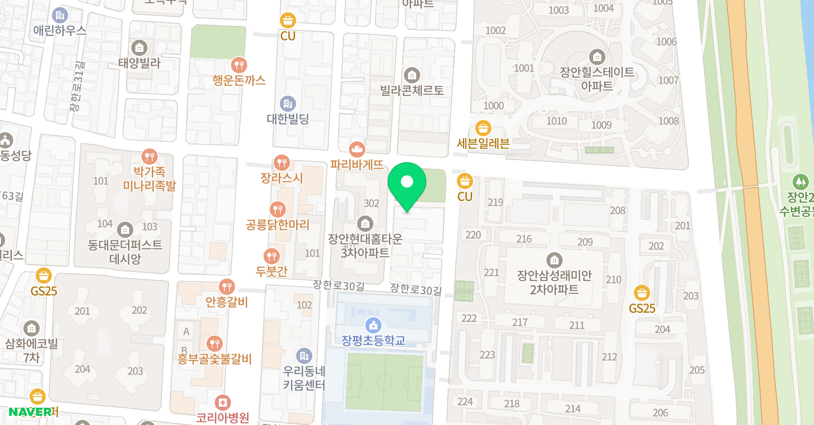 영렘브란트 동대문장안클래스 위치