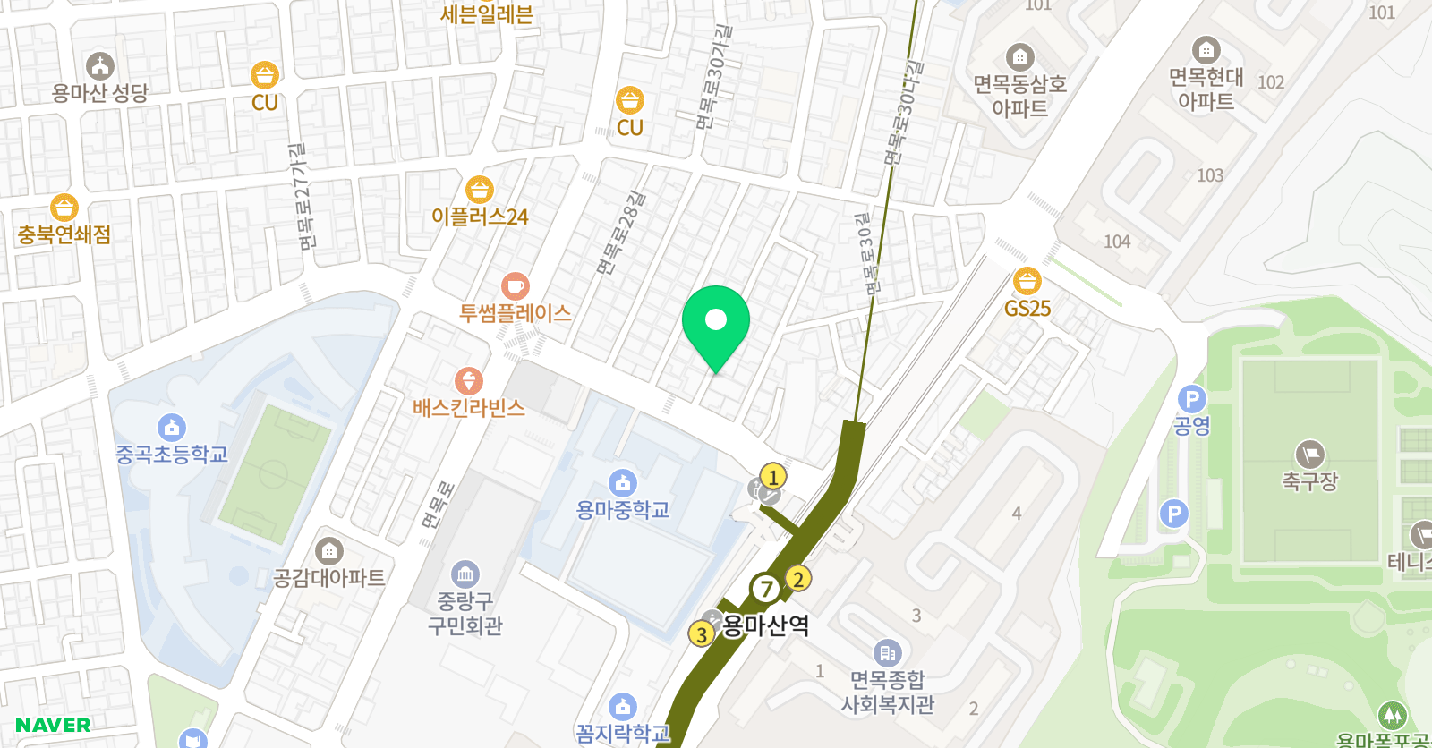 정수 교습소 위치