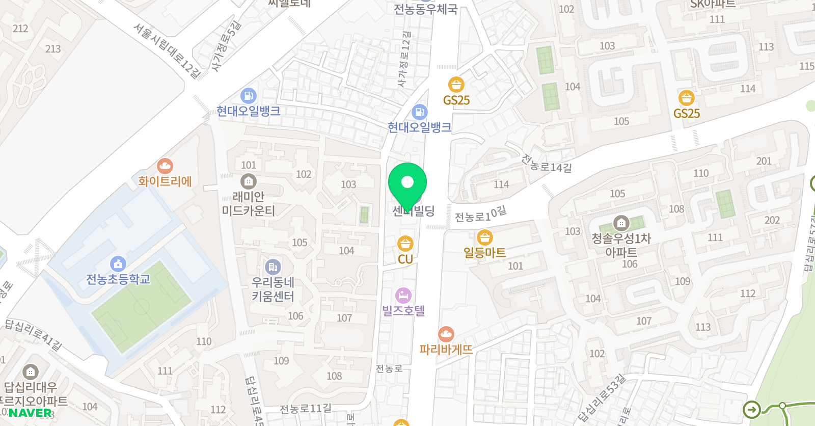 눈높이 러닝센터 베스트학원 위치