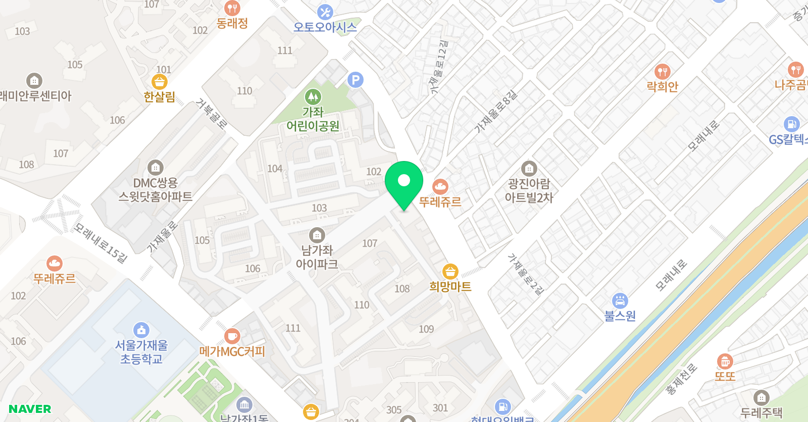 오월 미술교습소 위치