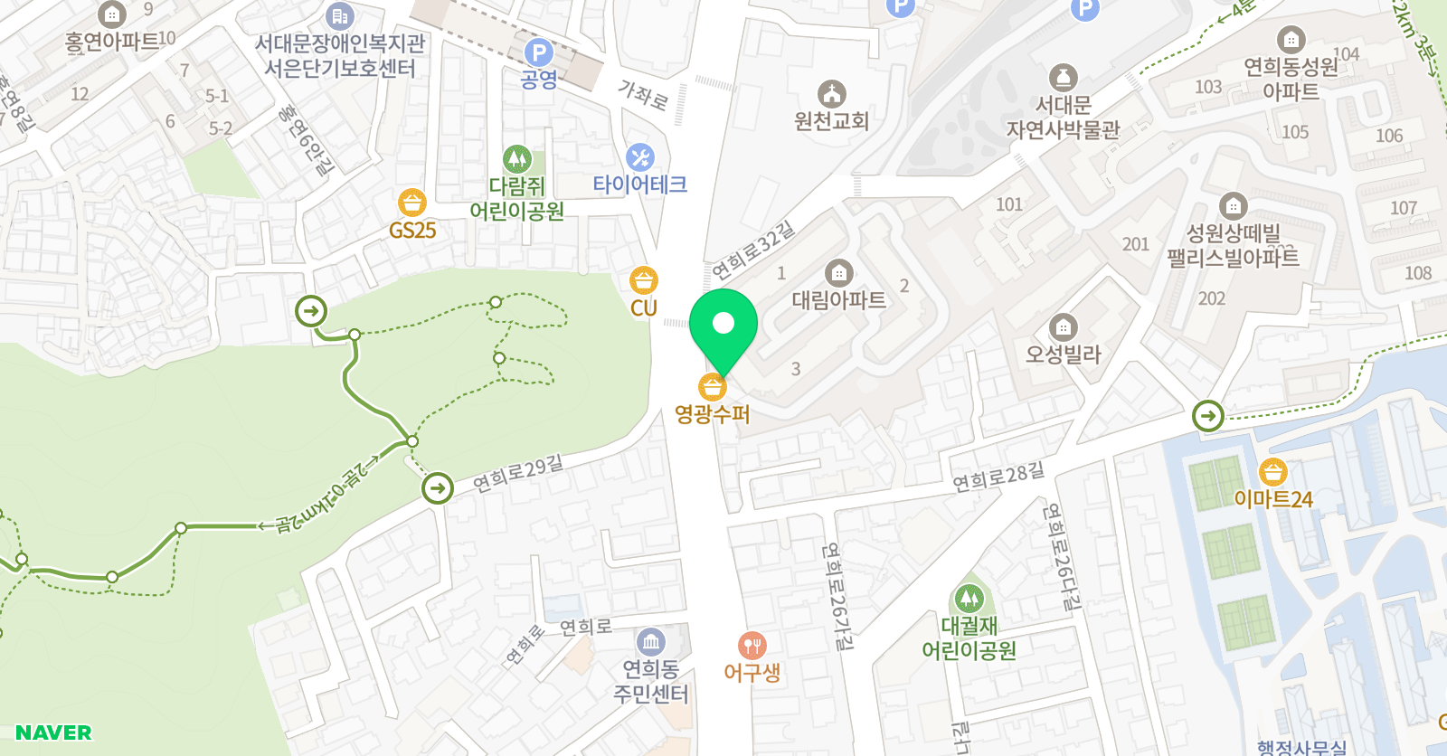 연세클랑 피아노학원 위치