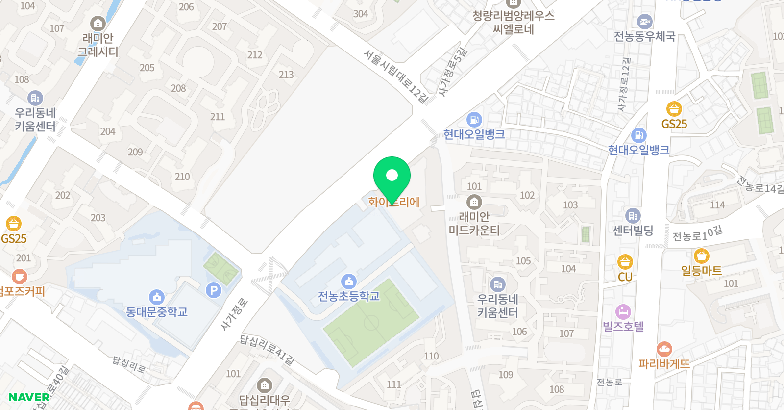 차승안 피아노스튜디오 음악학원 위치