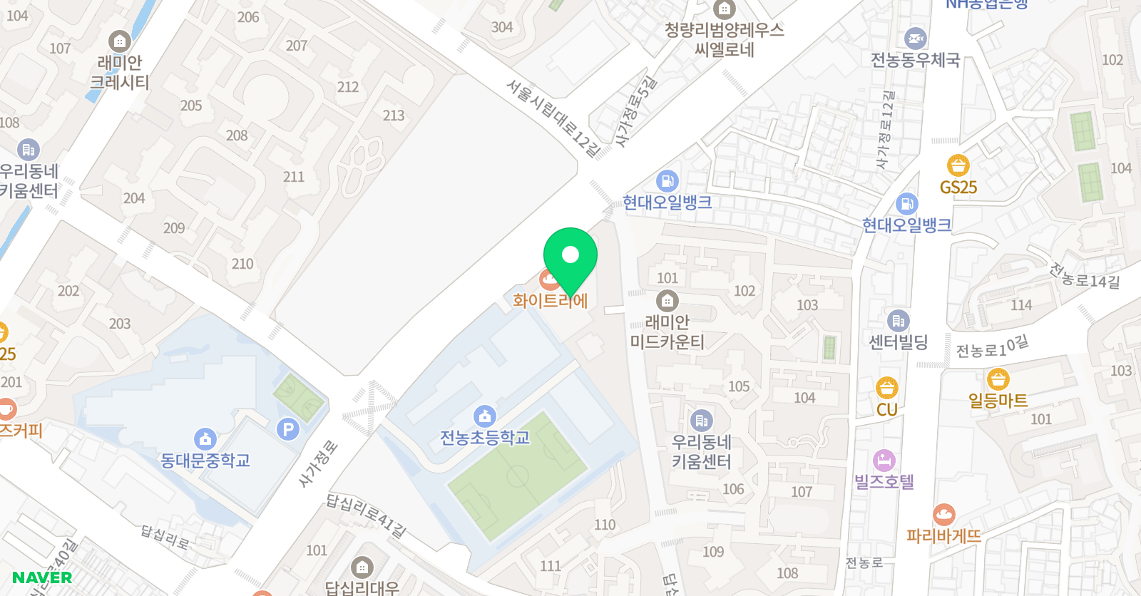 현진 학원 위치