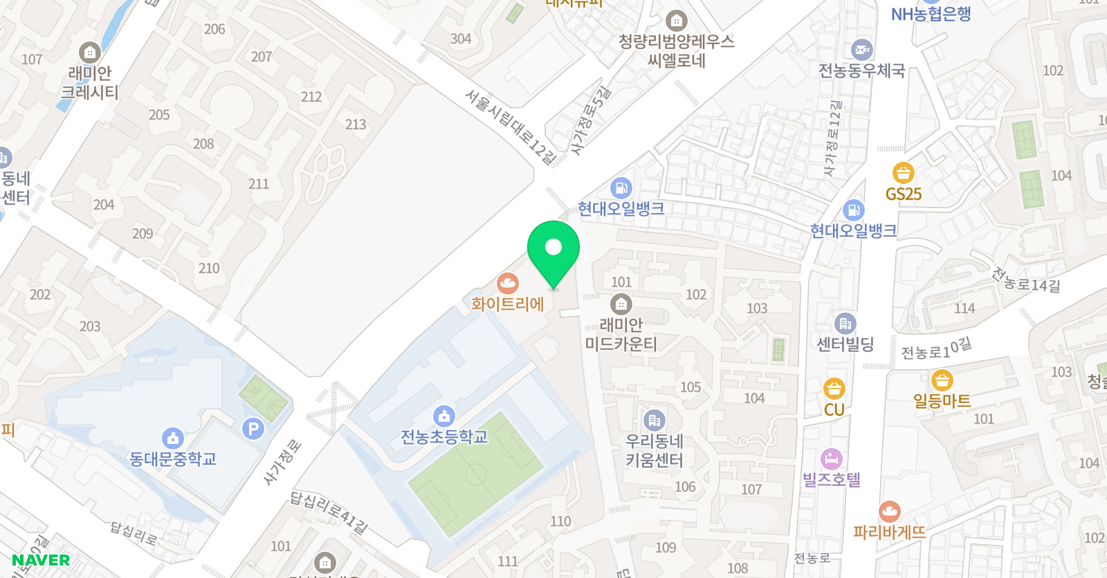 물,빛드로잉 미술교습소 위치