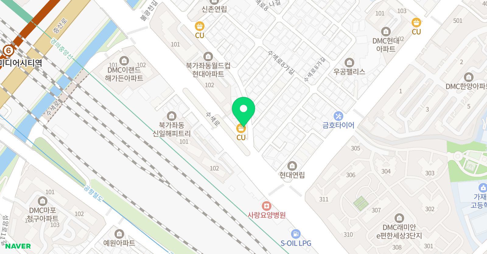 가디언 영어학원 디엠씨캠퍼스 위치
