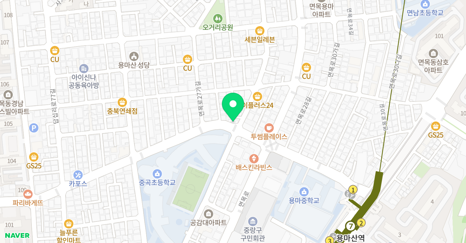 메릭스 해법수학 위치