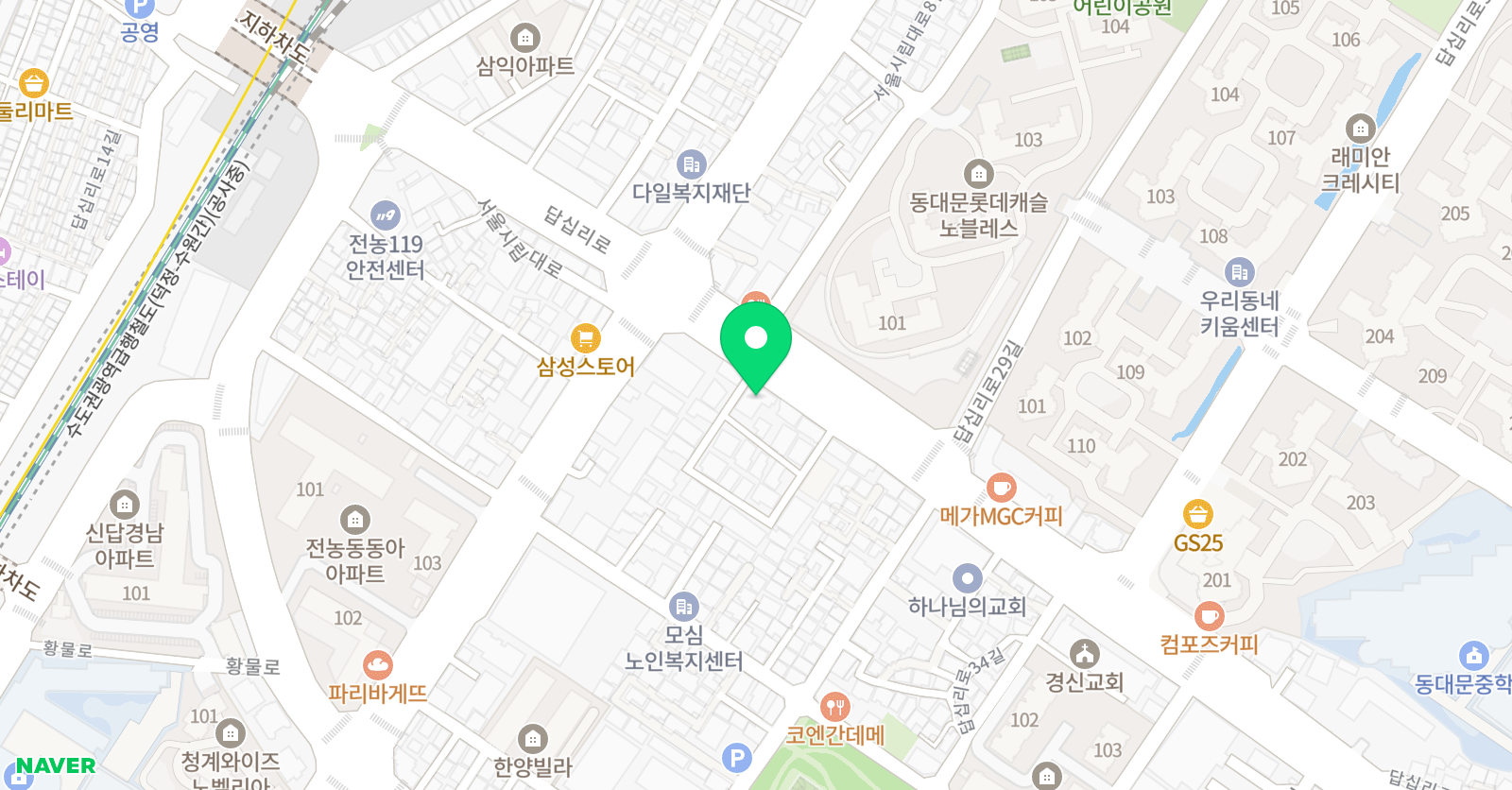 크로스 어린이농구교실 위치