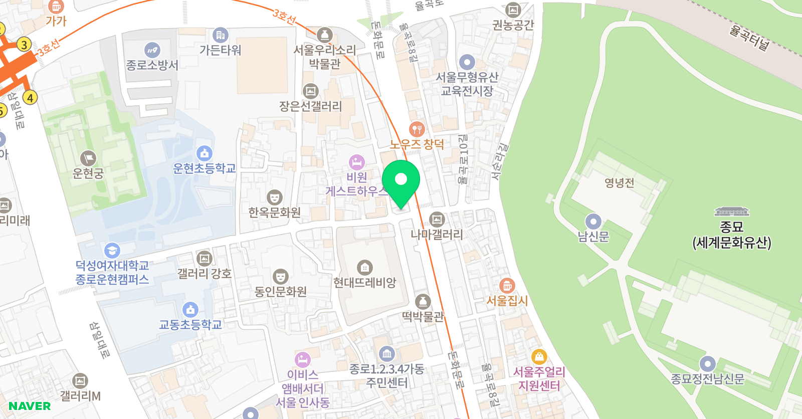 모사 한국무용학원 위치