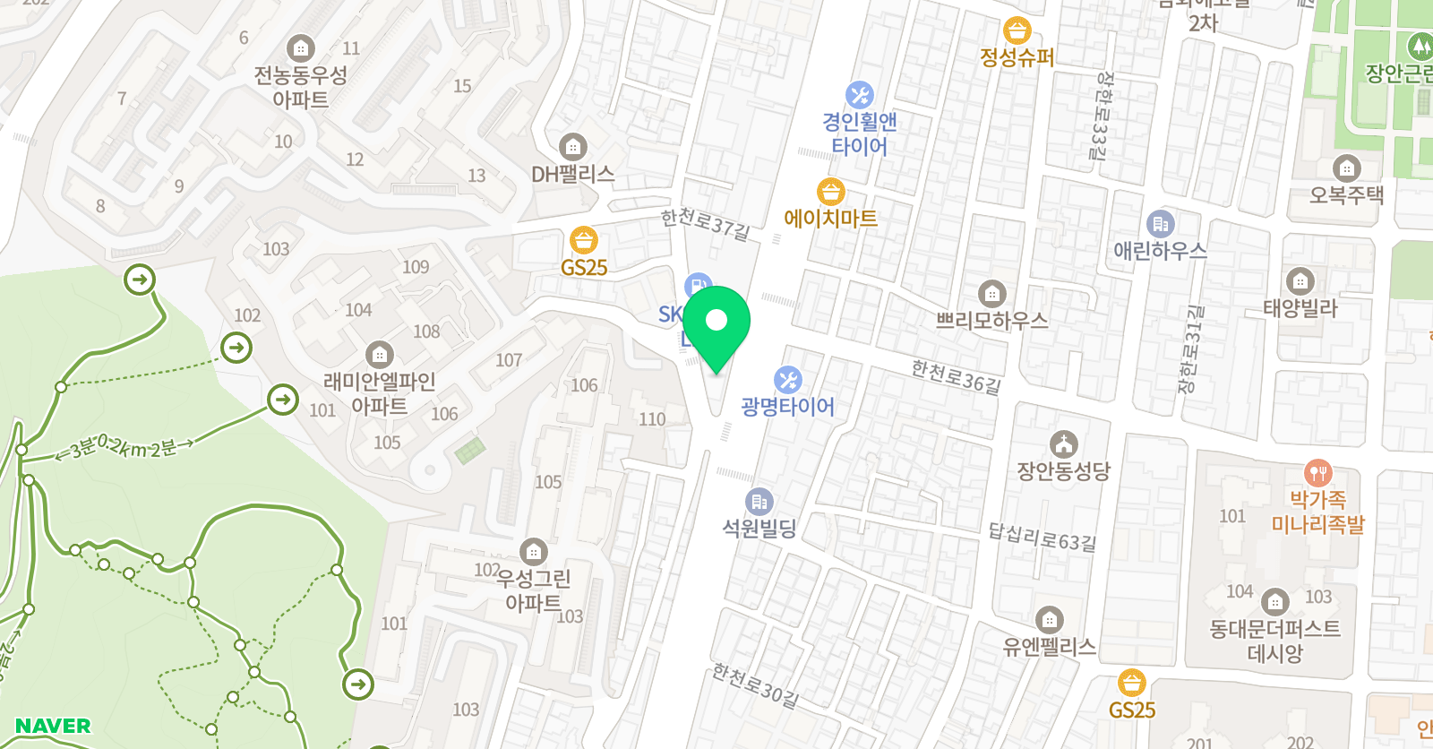 수학엠플러스 학원 위치