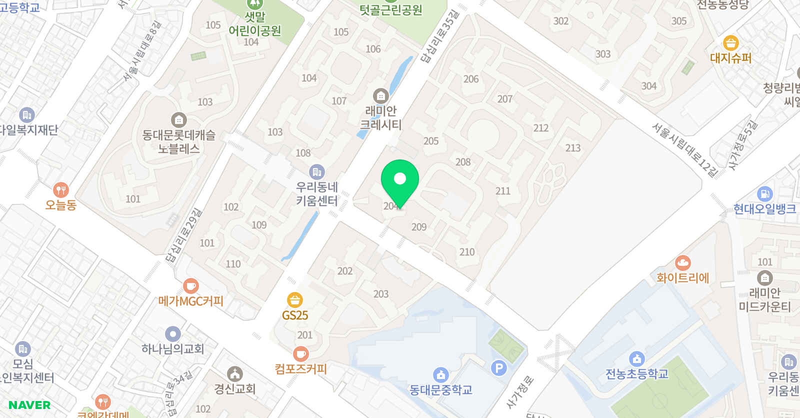영재들의미술상자 서울전농교육원 위치