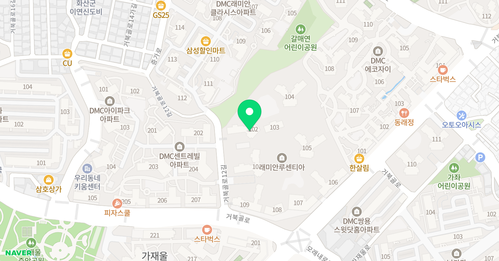 기탄 사고력교실 래미안루센티아점 위치
