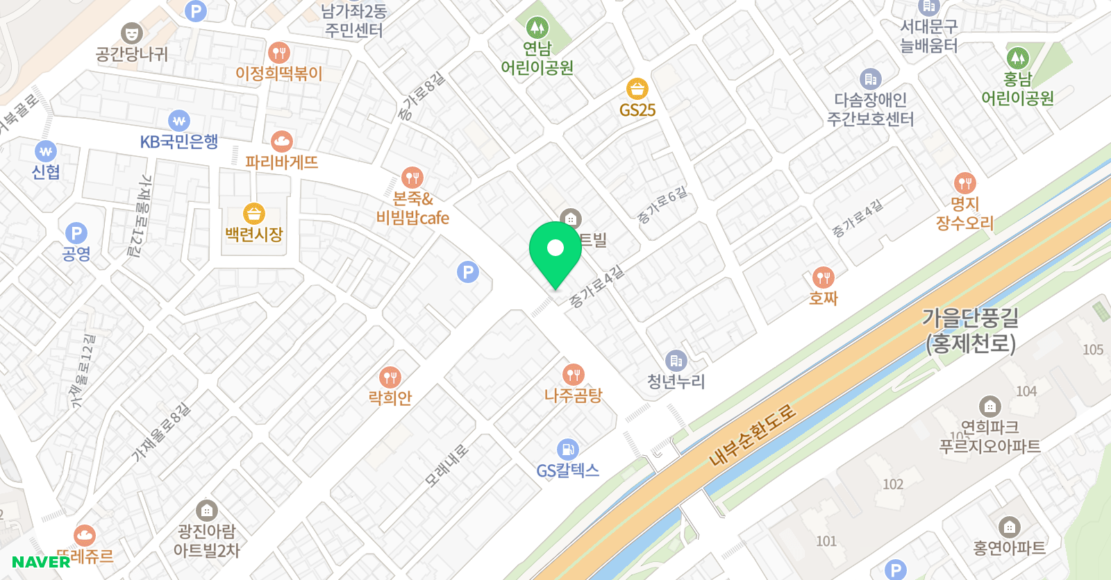 명지 미술학원 위치