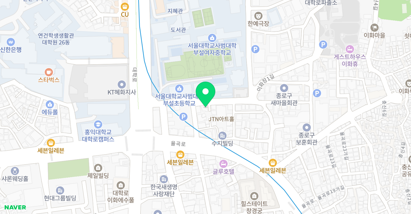 경희대이화 태권도 위치