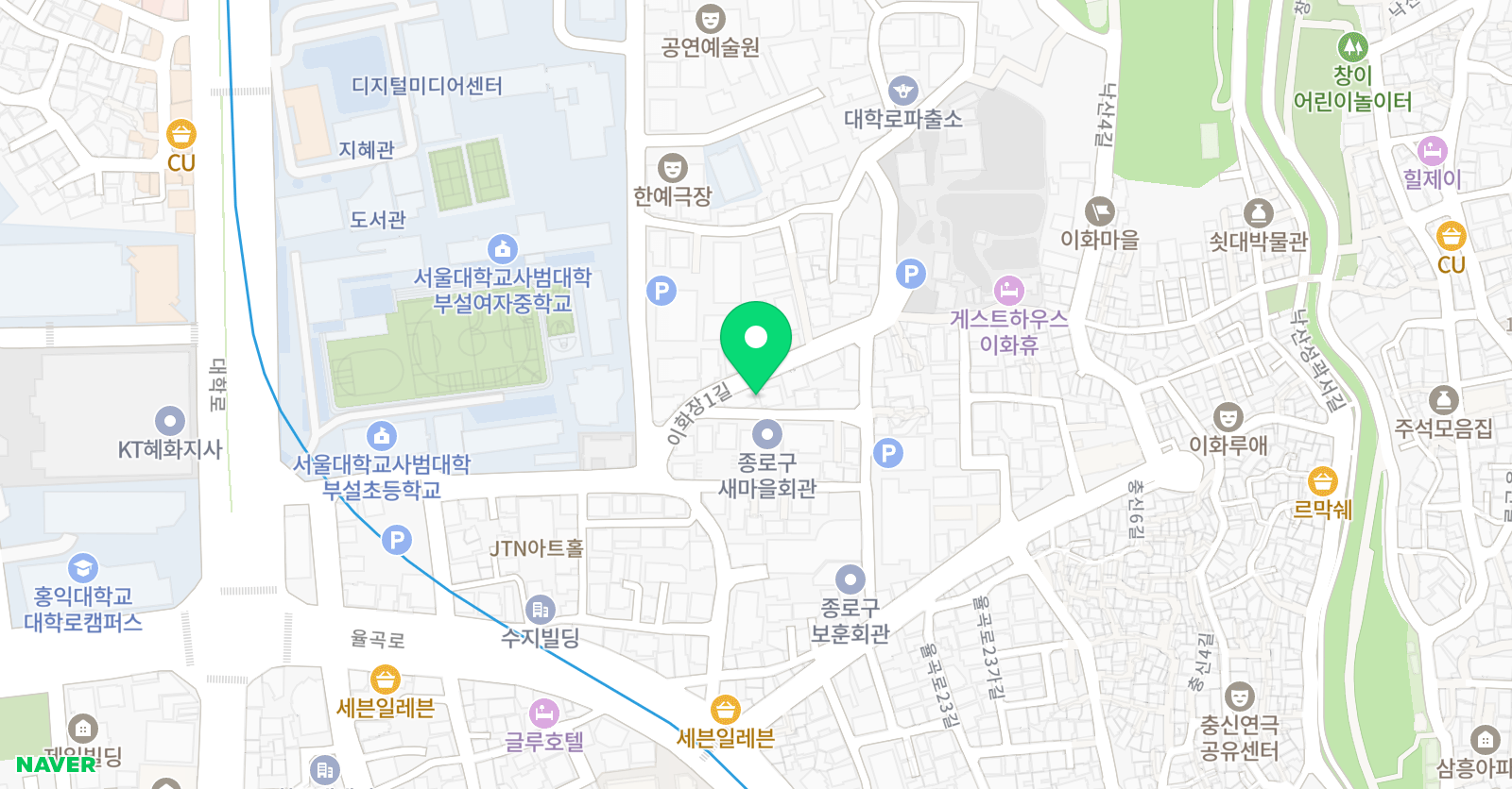 하이플러스 영어학원 위치