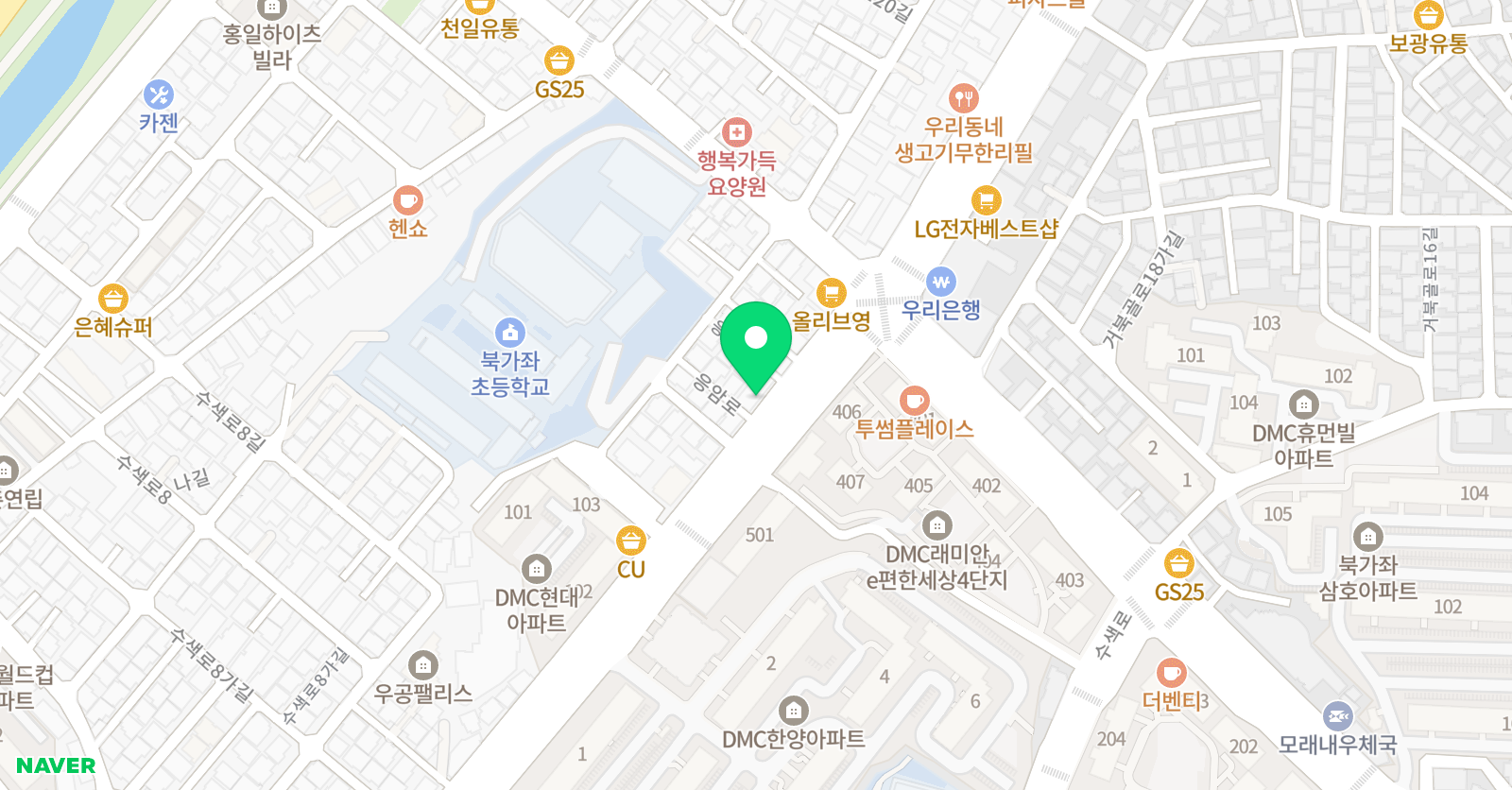 빨간펜 수학의달인 북가좌점 위치