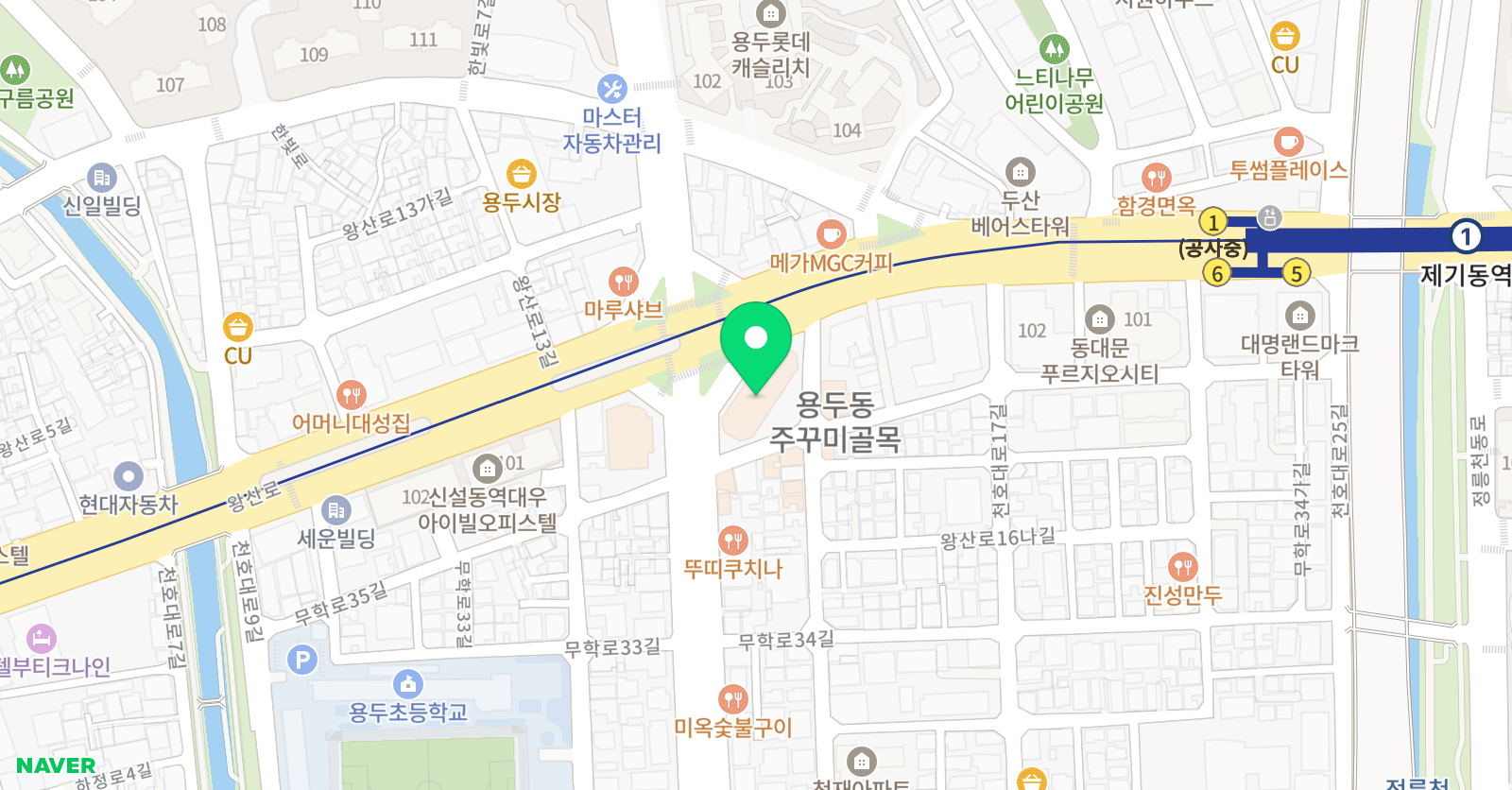 올파이 학원 위치