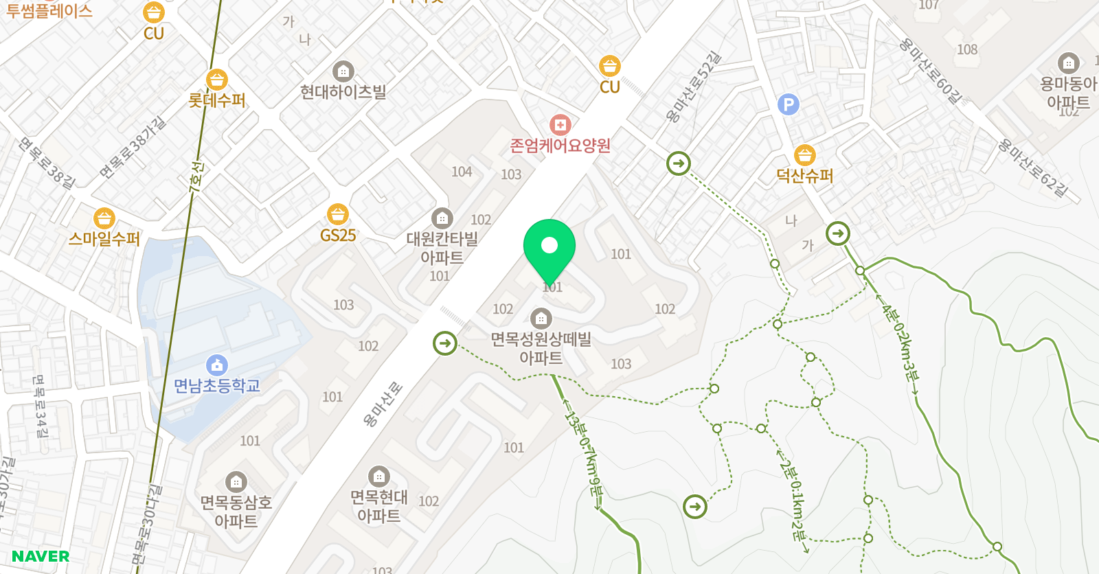 링키영어 면목성원점 위치