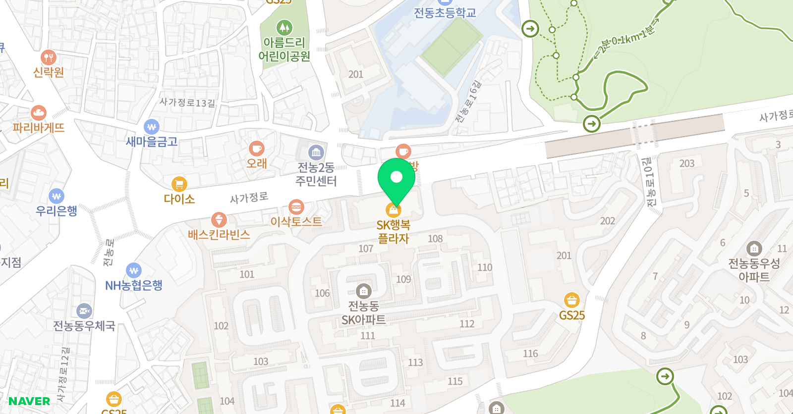 오경숙 음악학원 위치