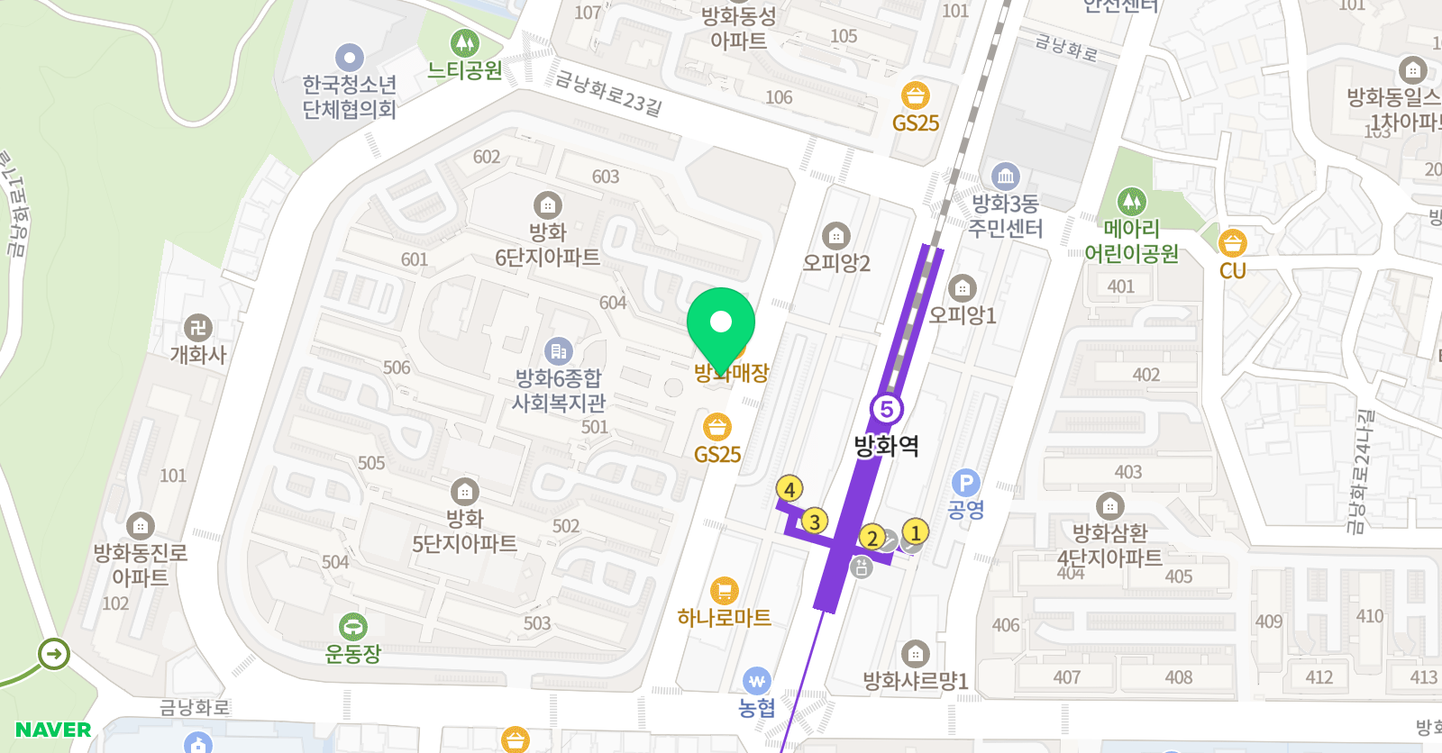 아이캔 태권도장 위치