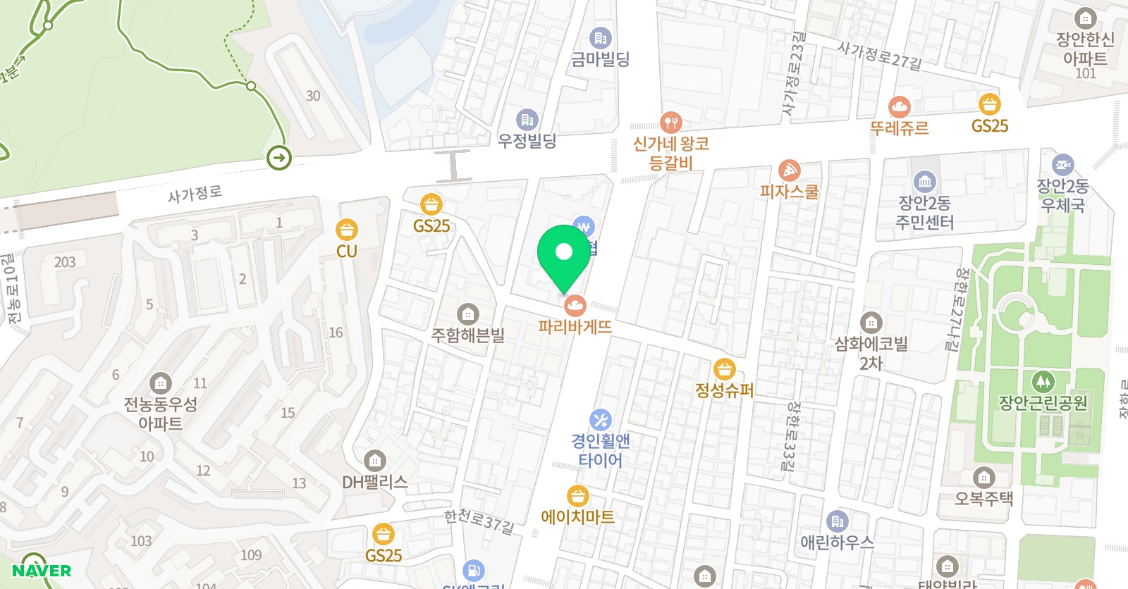 M 실용음악학원 위치