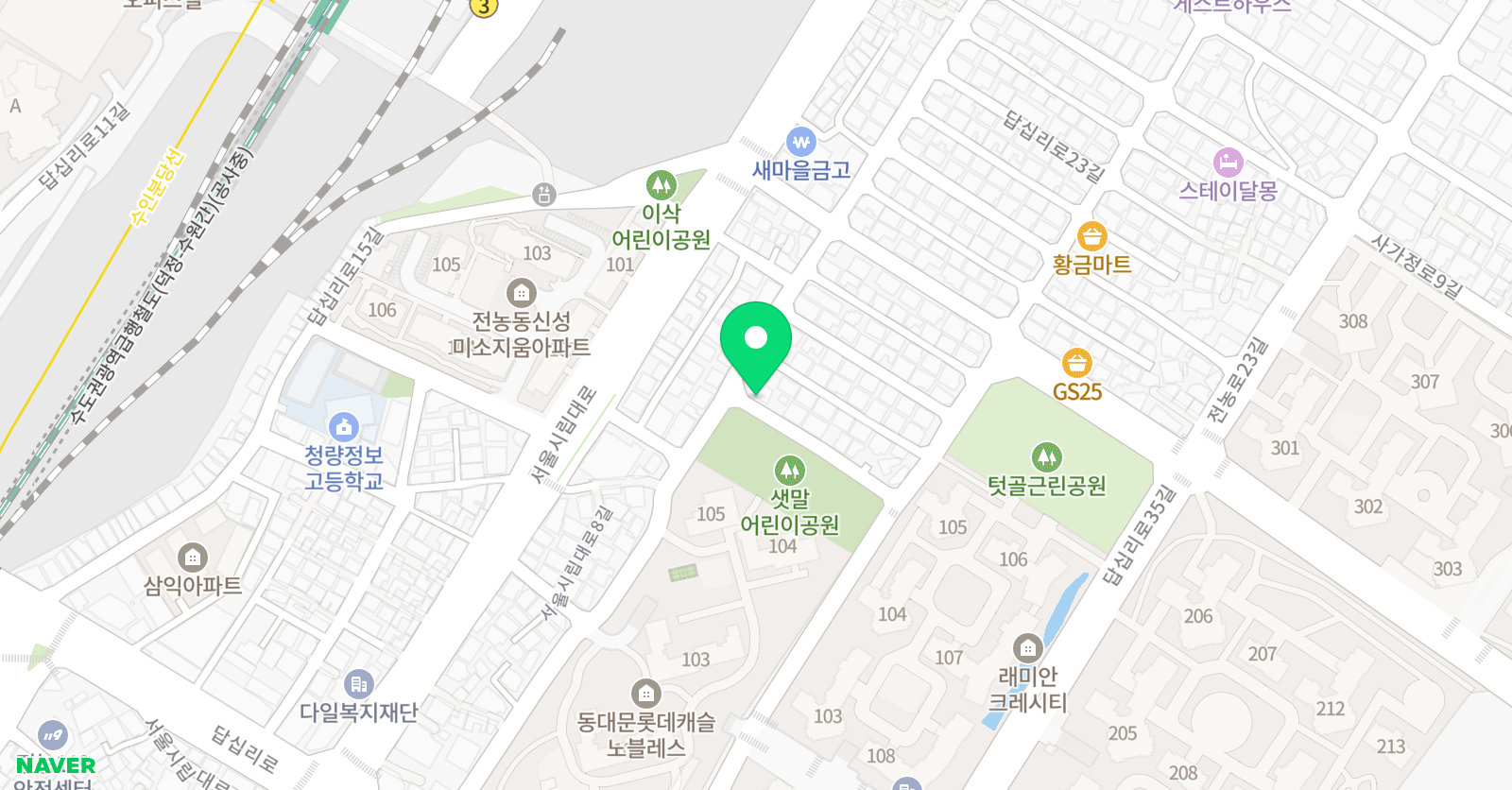 꿈을그리는정원 미술 위치