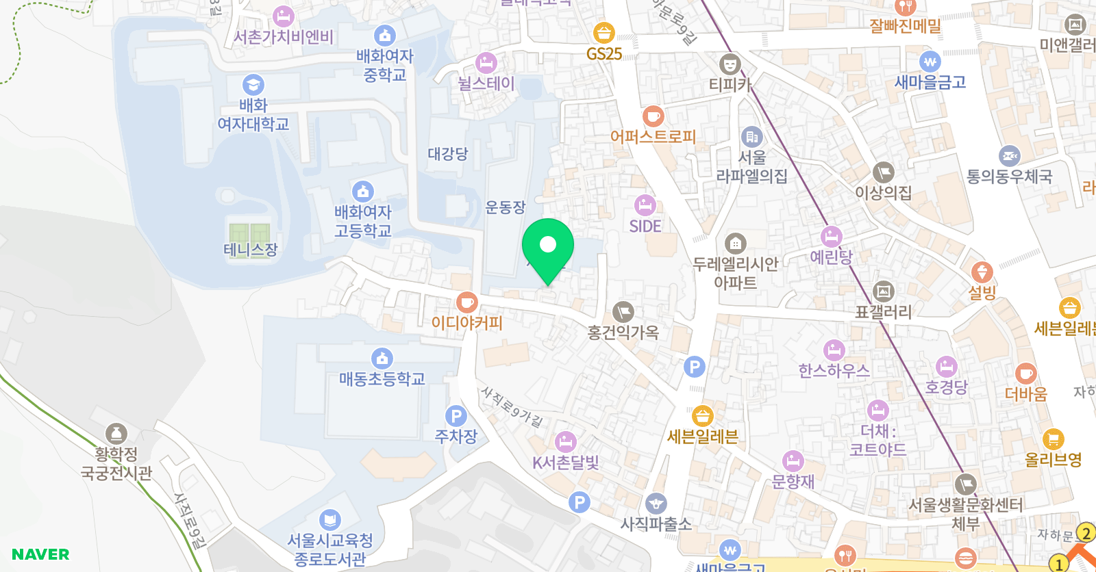 올리브 앤 북스 영어교습소 위치