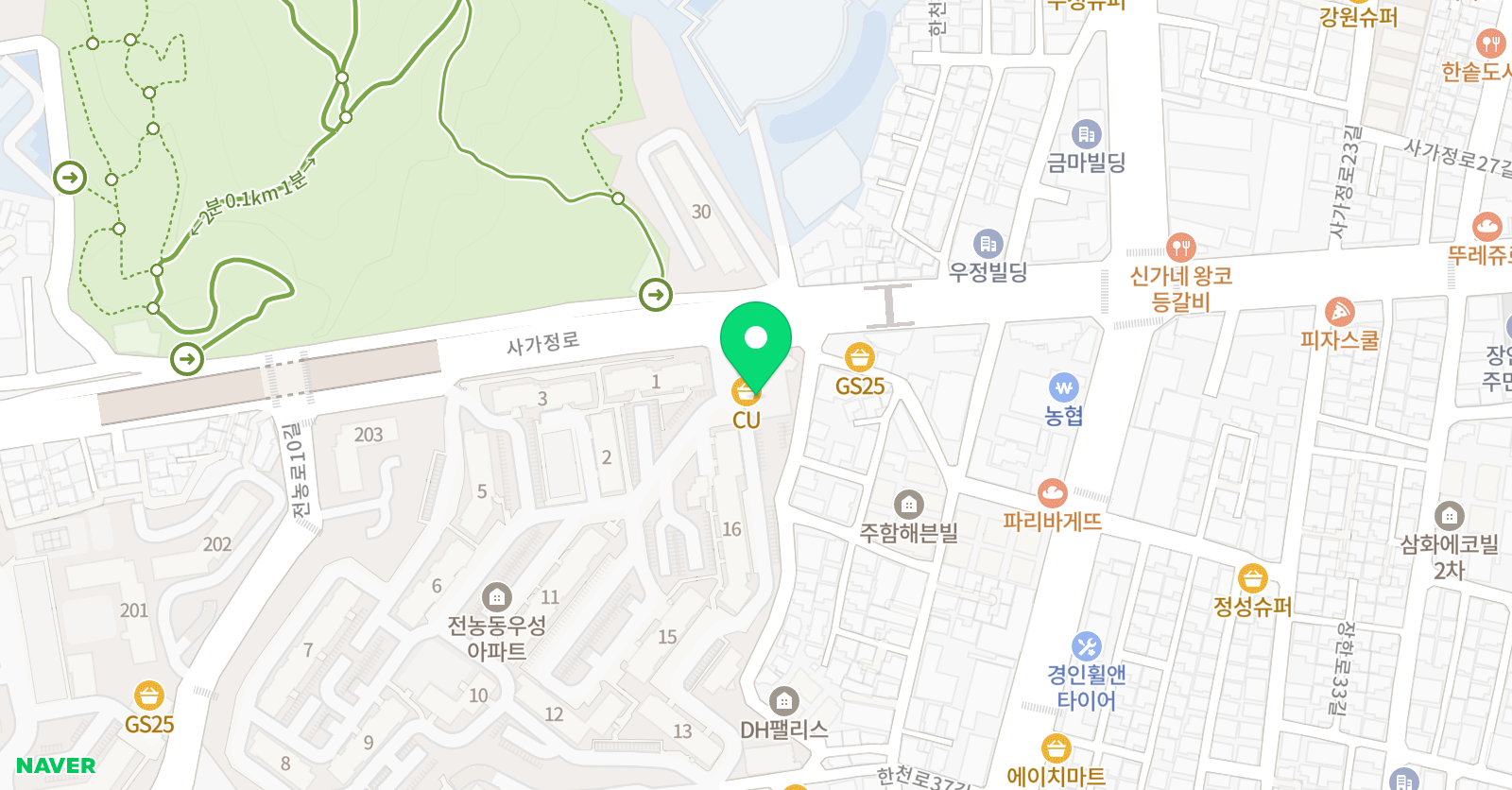 스마트해법 수학 교습소 전농우성 위치