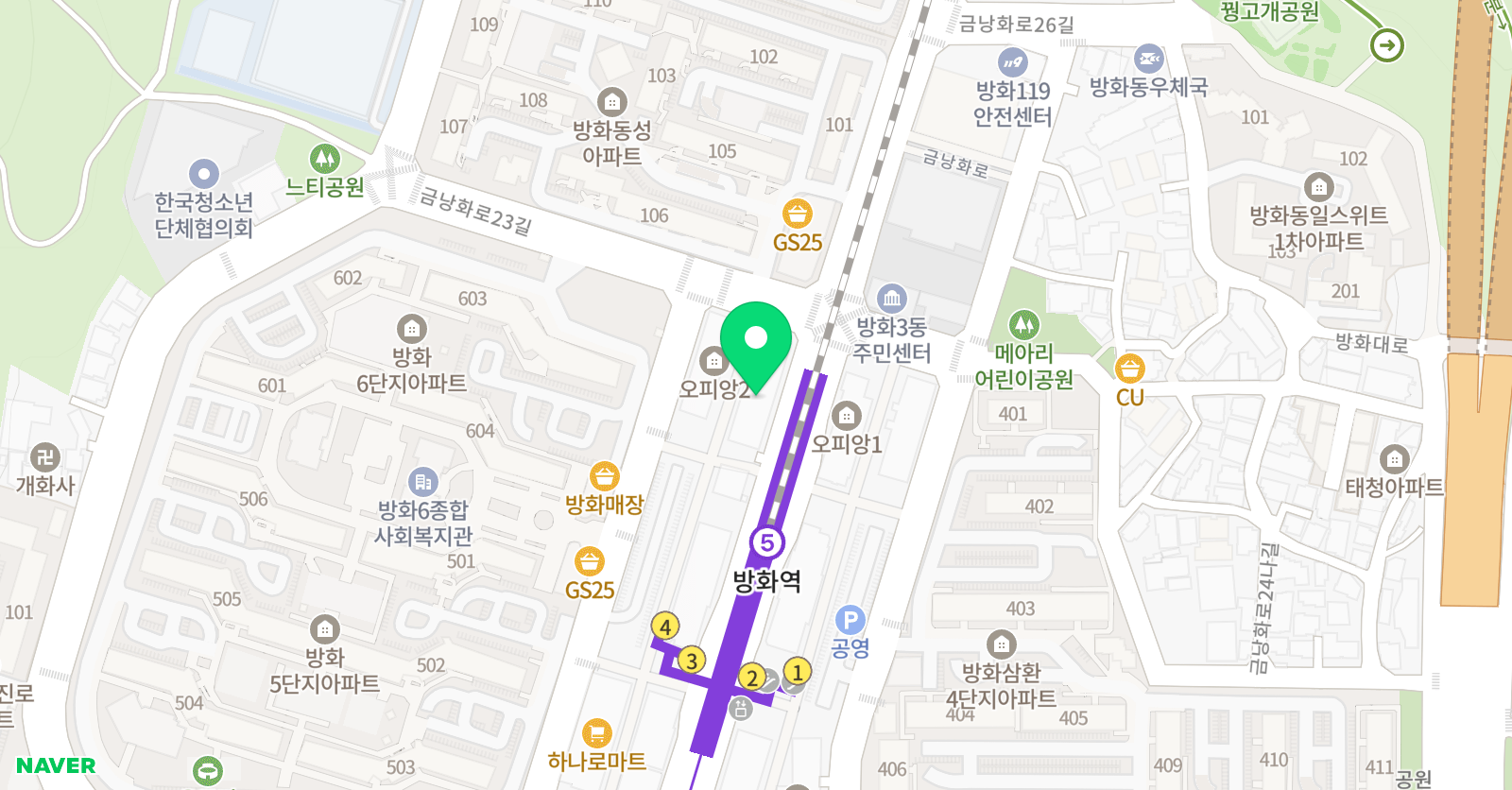 한우리 독서토론논술 강서방화독서교실 위치