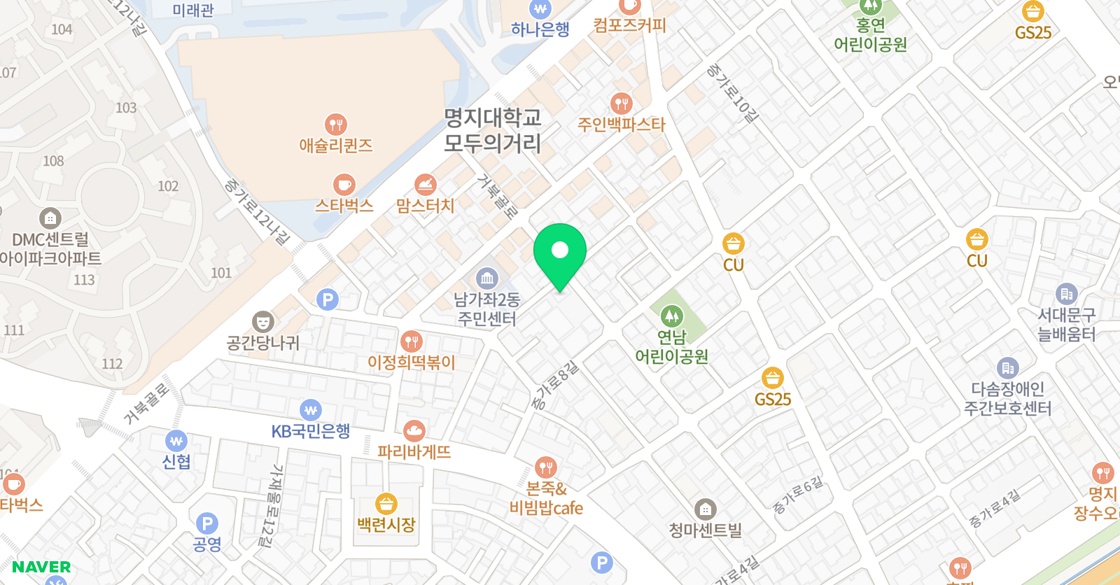 썬 미술 비끄아트 남가좌점 위치