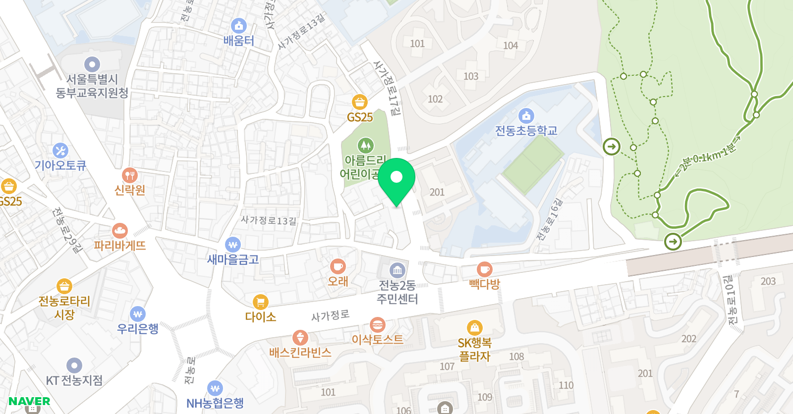 동그라미 술 위치