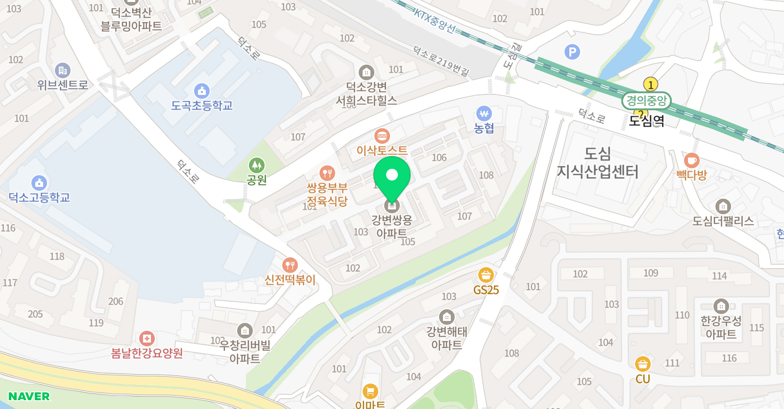 기탄사고력교실 덕소쌍용도곡점 위치
