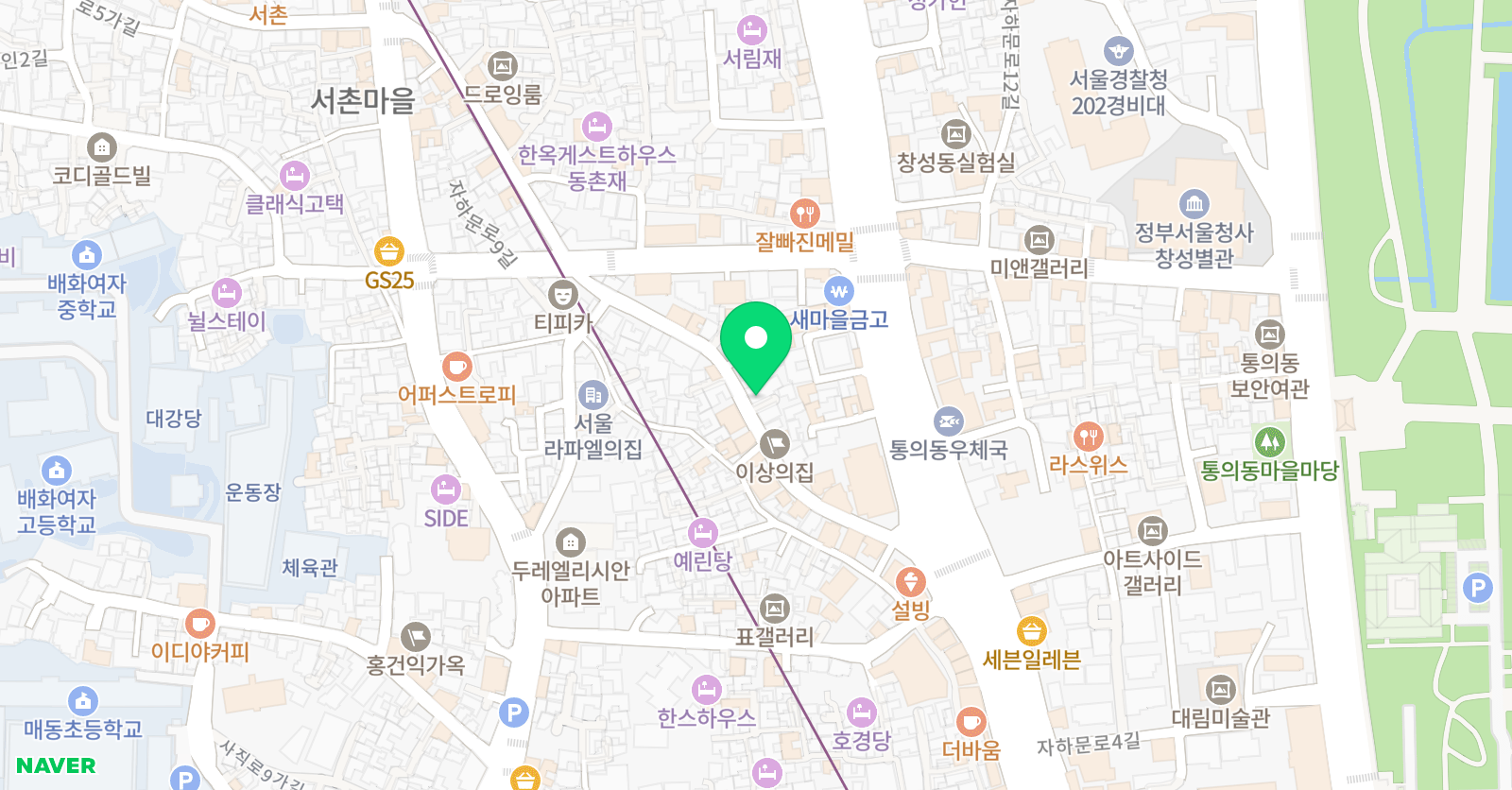 용인대 효 태권도 위치