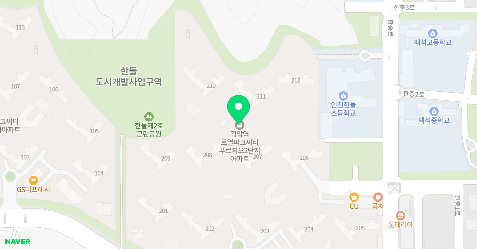 아소비 인천검암로열푸르지오203점 위치