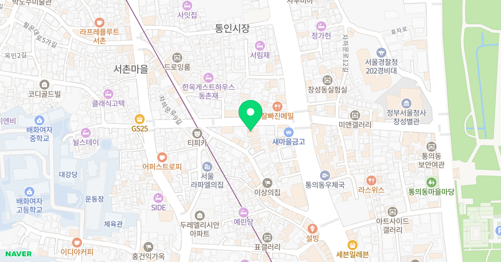 퀸즈 영어전문학원 위치