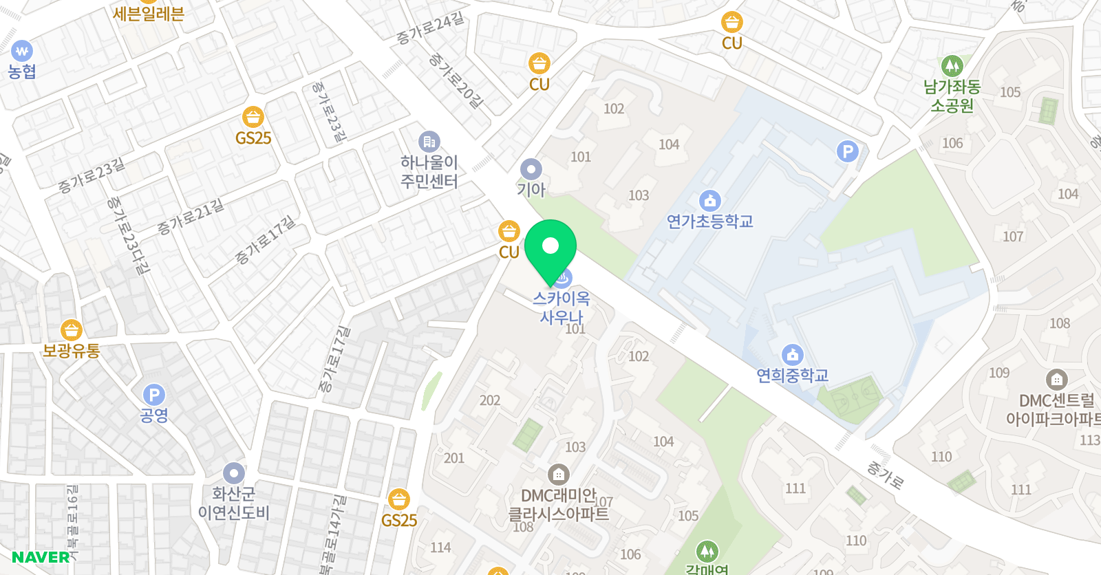 비상딱풀리는수학 연가초점 위치