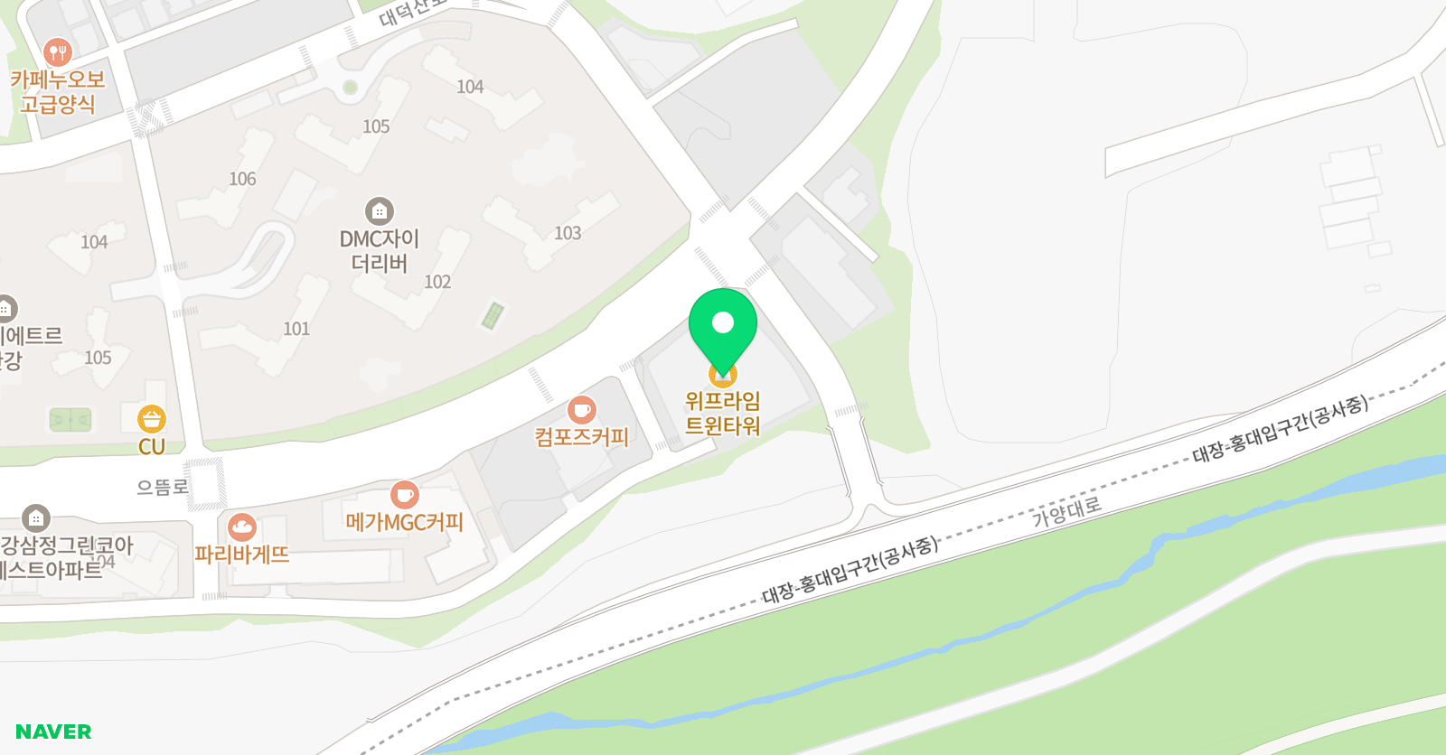 유니팝 고양덕은센터 위치
