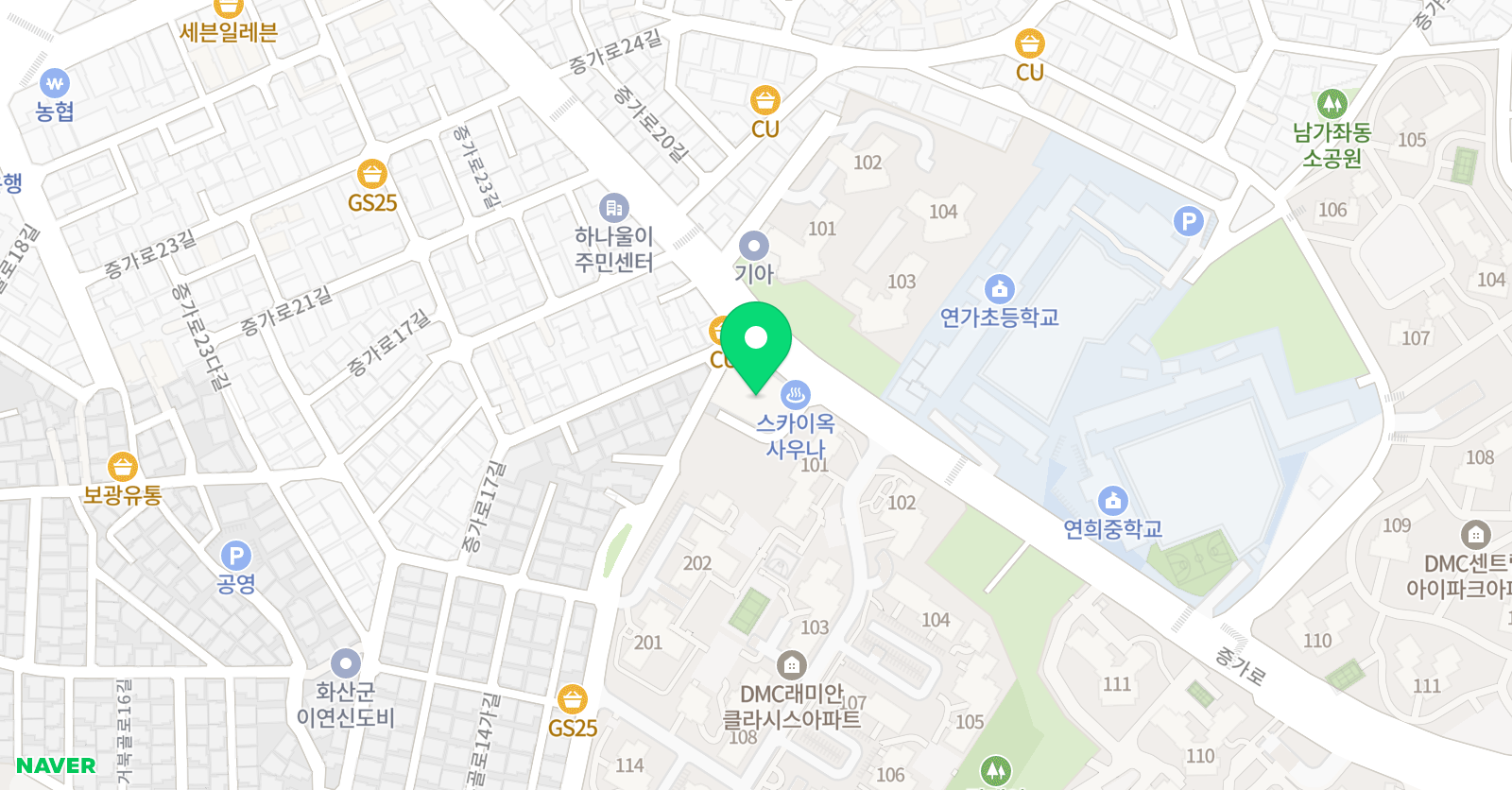 루체테 어학원 가재울캠퍼스3관 위치