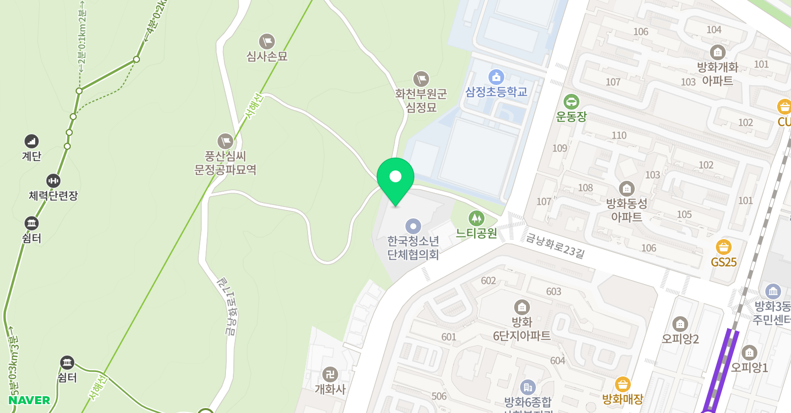 IYC 스포츠센터 유아스포츠단 위치