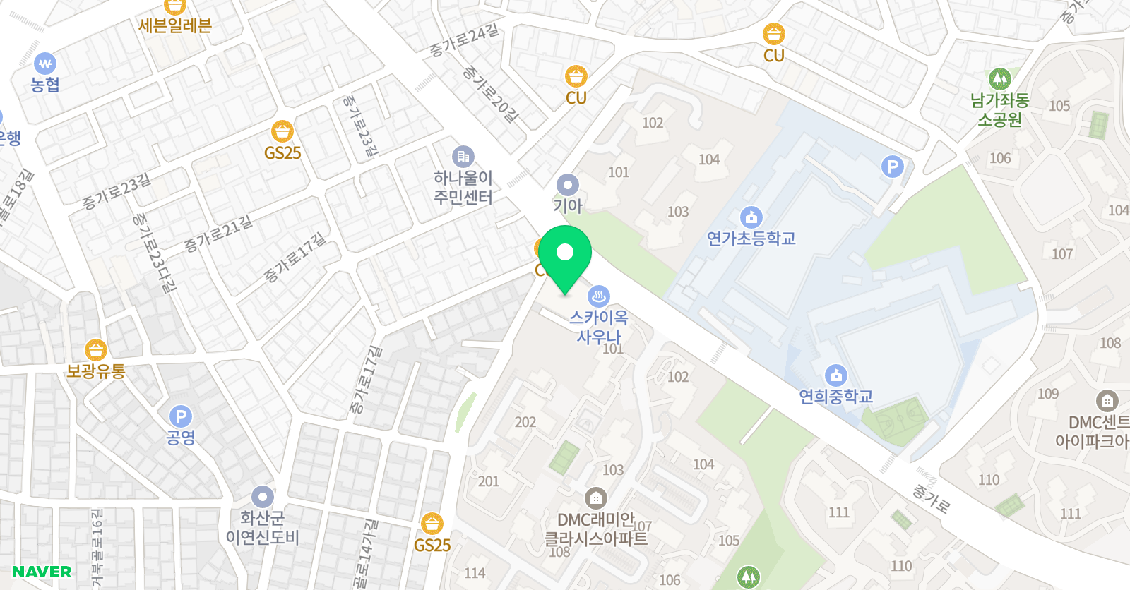 눈높이러닝센터 가좌학원 위치