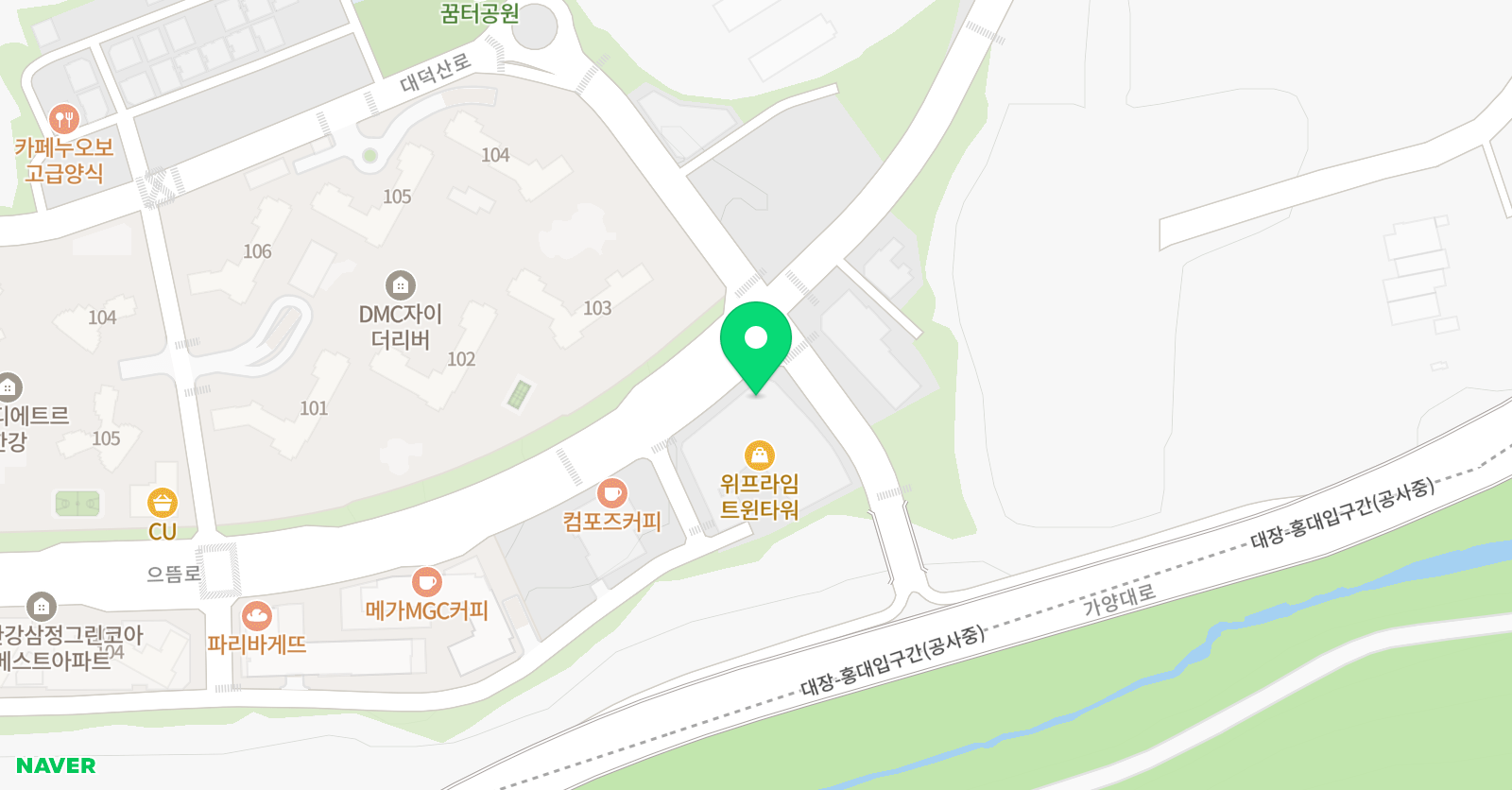 오직 수학 위치