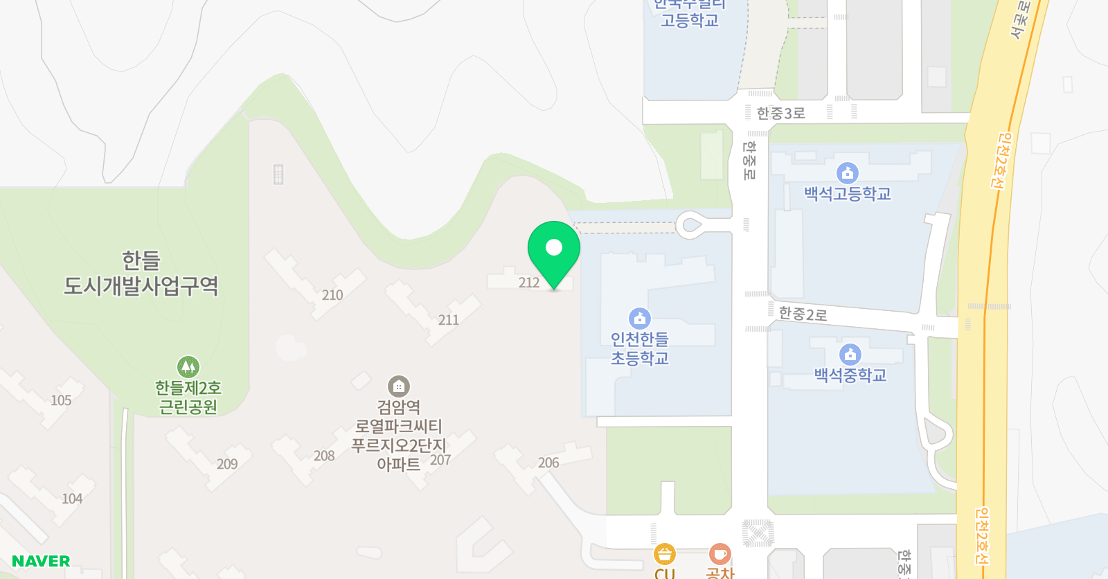 홈런스마트학습센터 검로푸공부방 위치