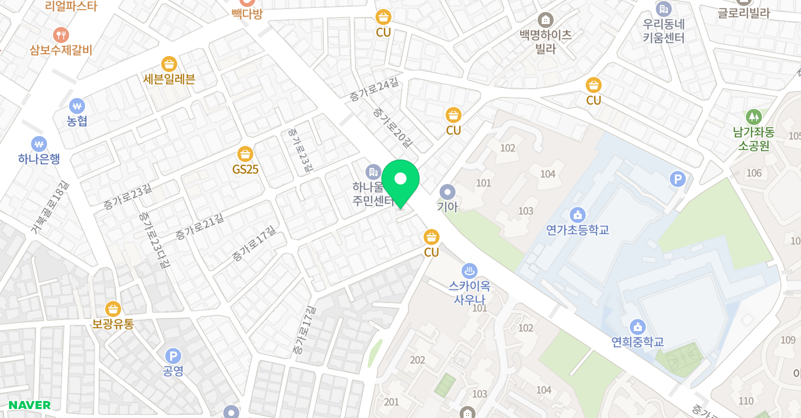 해솔 태권도 위치