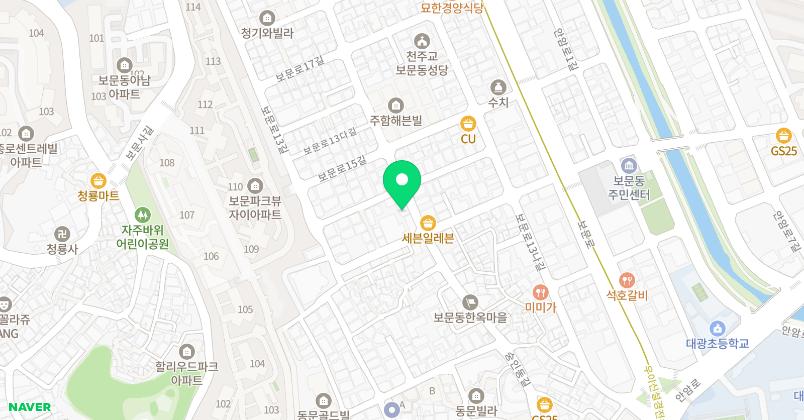 YM 학원 위치