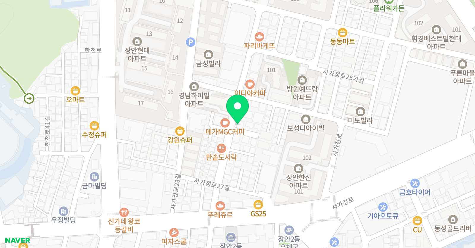 훈수학 학원 위치
