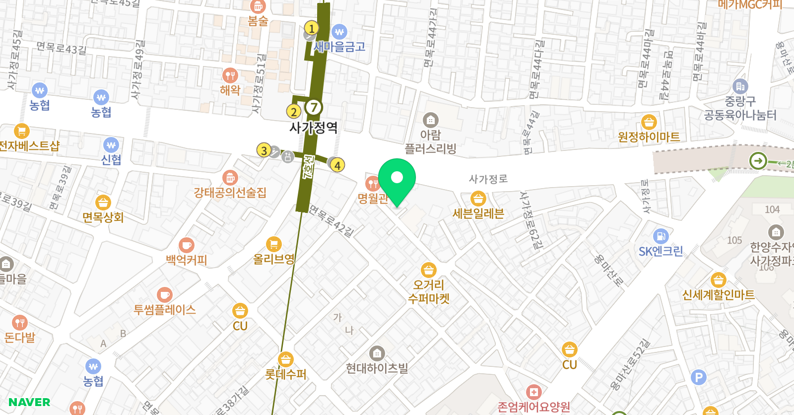 원탑 학원 위치